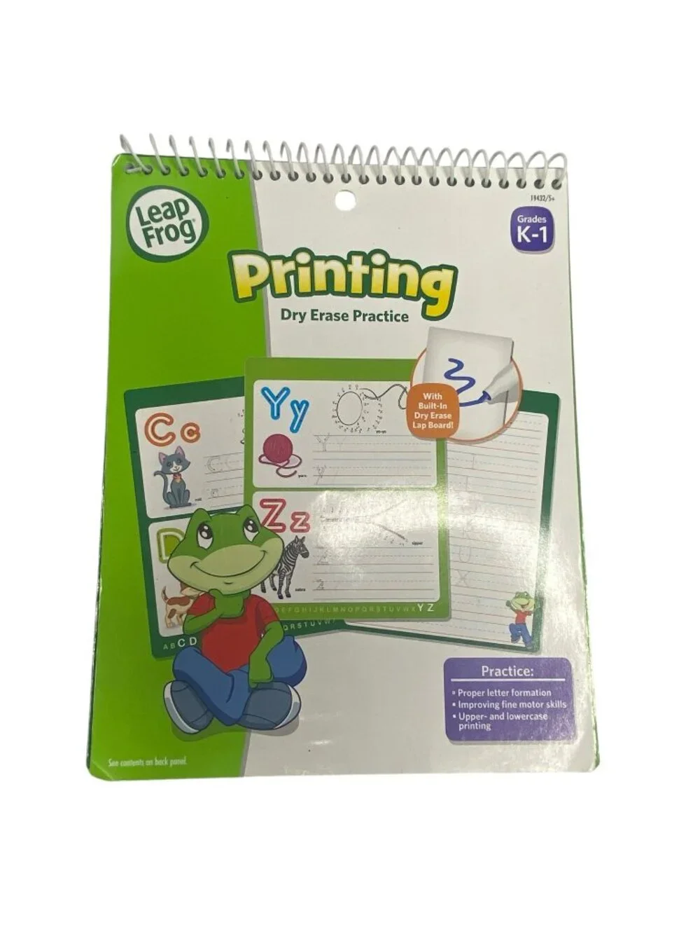 Leap Frog Printing Dry Erase Practice Notebook Grades K-1